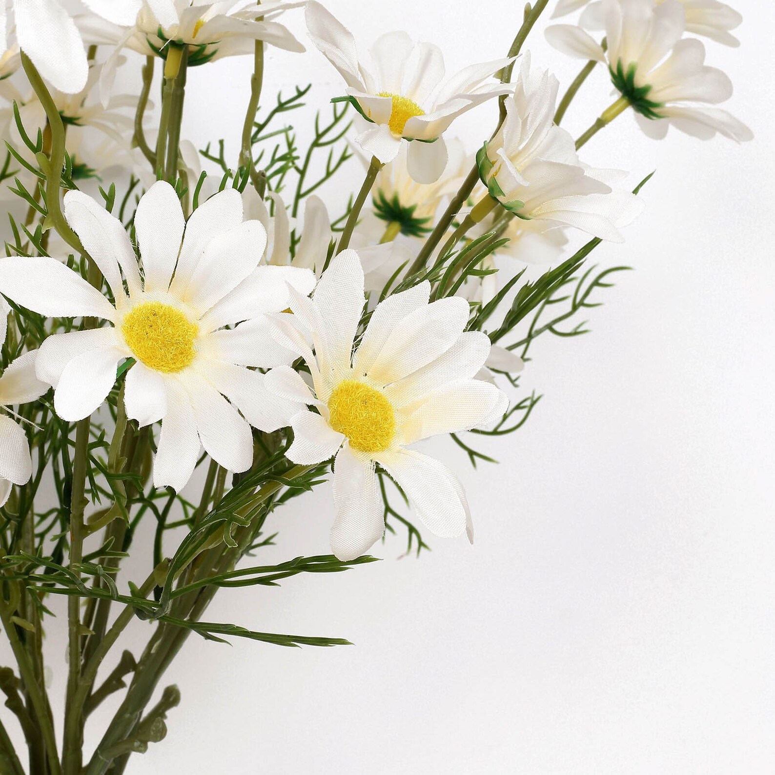 20 Artificial Daisy Flower Bushes Silk Daisy Flowers Etsy