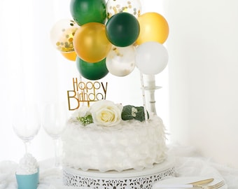 14pcs | Mini Confetti Balloon Cake Topper, Mini Balloons For Birthday & Party, Balloon Garland, Cloud Cake Topper, Cake Decorations