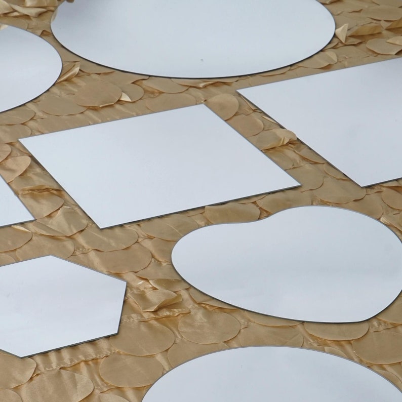 4 Pack | 14inch Round Glass Mirrors, Decorative Mirrors, Round Mirrors, Table Mirrors, Mirror Centerpieces, Candle Mirror, Wedding Table Decor