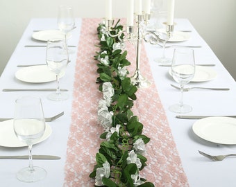 6FT Silver Silk Rose Vine, Fake Rose Garland, Hanging Roses, Wedding Garland, Arch Decor Greenery Garland
