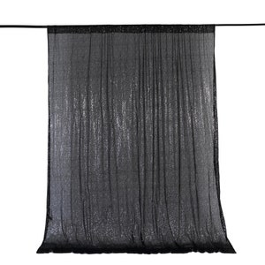 Black Glitz Sequin Backdrop, Photo Booth Backdrop Sequin Drapes ...