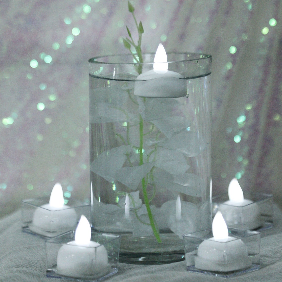 12 Pack White Floating LED Candles Flameless Candles LED Etsy