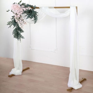 Sheer Organza Curtain Panels, Window Scarf Valance, Curtains for Living Room, Bedroom - 18FT | Ivory