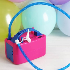 Portable Electric Balloon Pump with Dual Nozzles and Dual Operations for  Inflating and Vacuuming - Compatible with Bloonsy Balloon Stuffing Machine