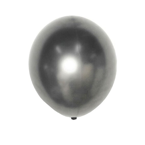 Ballons A Helium En Metal Chrome, Or Et Argent, Ensemble Avec