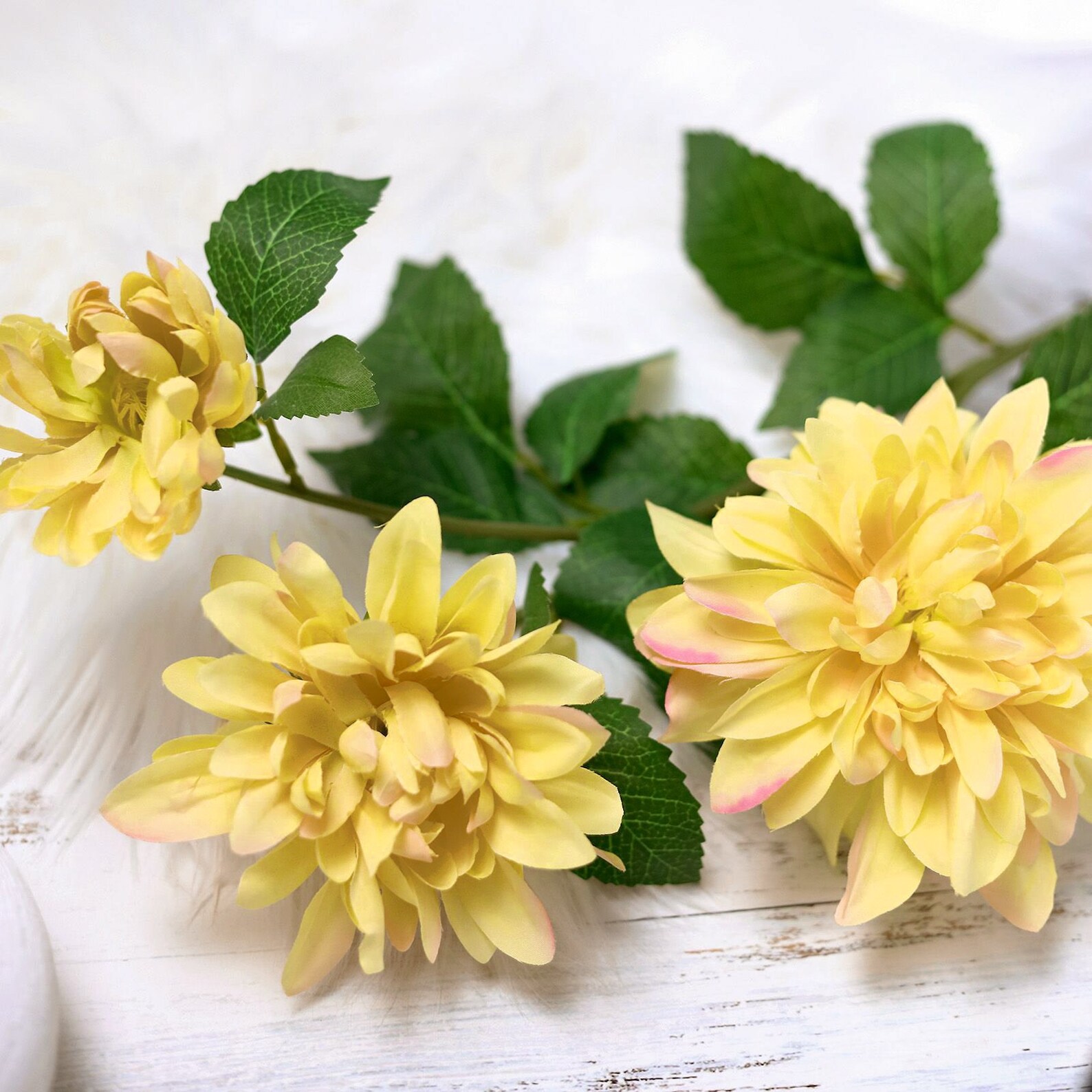 30 Artificial Dahlia Flower Stems Silk Dahlia Flowers Etsy