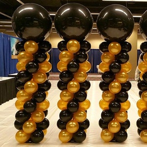 Set of 2 - 8FT Balloon Columns, Balloon Pillars Stand Kit, Balloon Stands