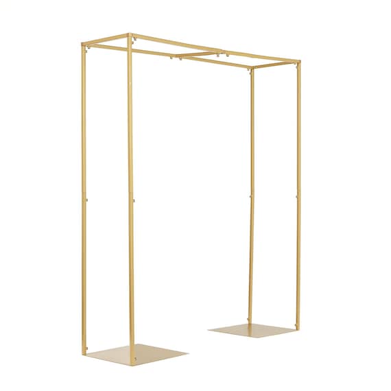 48 Adjustable Over the Table Stand, Square Metal Arch, Wedding Decor,  Floral Arch, Balloon Arch Gold 