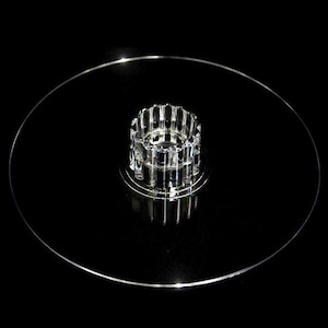 16&quot; Round Clear Acrylic Cake and Cupcake Display Stand Plates, DIY Tiered Cake Stand