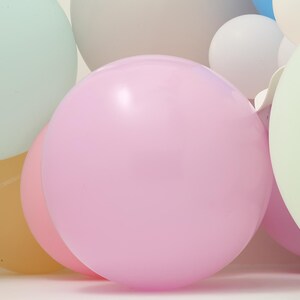 2 Pack - 32&quot; Pastel Pink Balloons, Latex Balloons, Matte Color Helium Balloons, Party Balloons