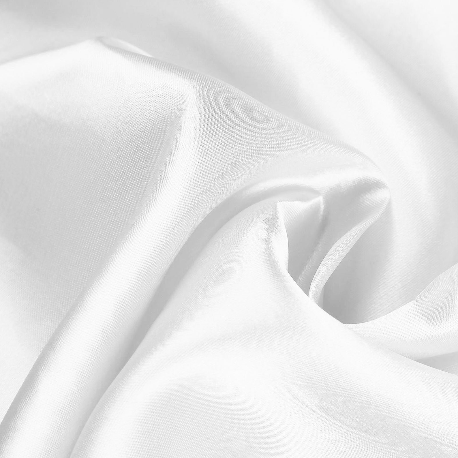 120 White Satin Round Tablecloth Etsy