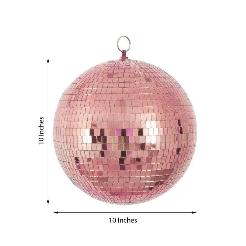 2pcs 10 Blush Rose Gold Disco Ball Ornaments Mirror Etsy