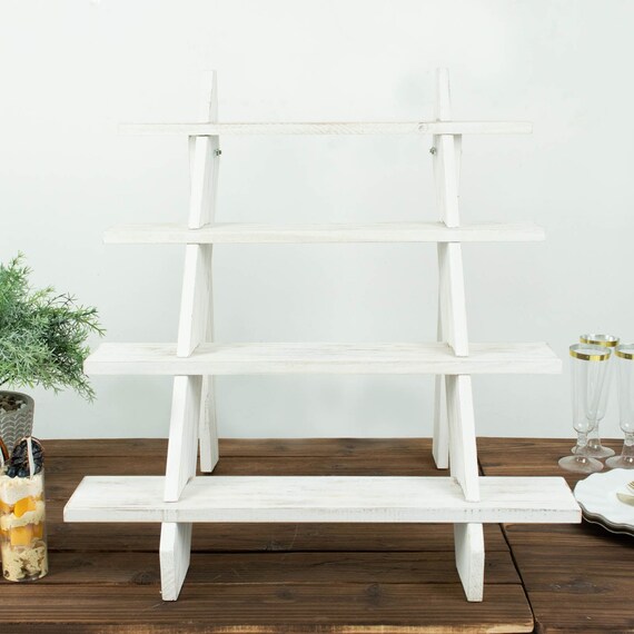 Nautical wooden ladder shelves white online