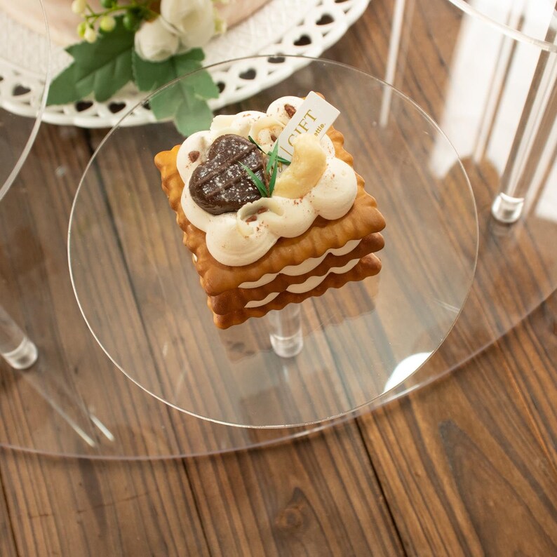 29inches Tall 12-Arm Tiered Clear Acrylic Dessert Display Stand, Multi-Layer Round Tray Cupcake Serving Rack Cake Pedestal, Wedding Cupcake Stand