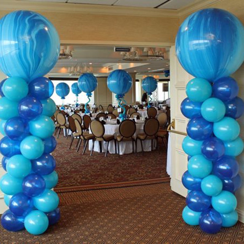 Set of 2 - 8FT Balloon Columns, Balloon Pillars Stand Kit, Balloon Stands