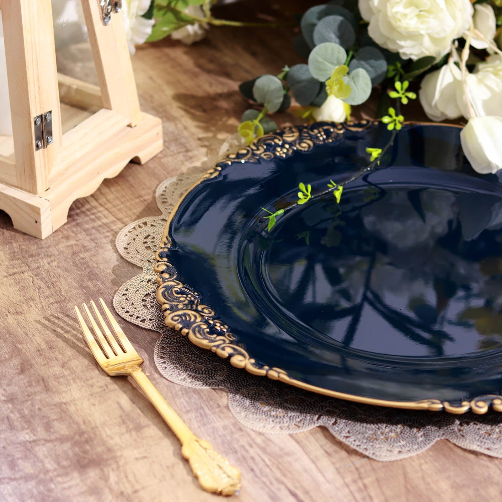 Charger plates blue deals