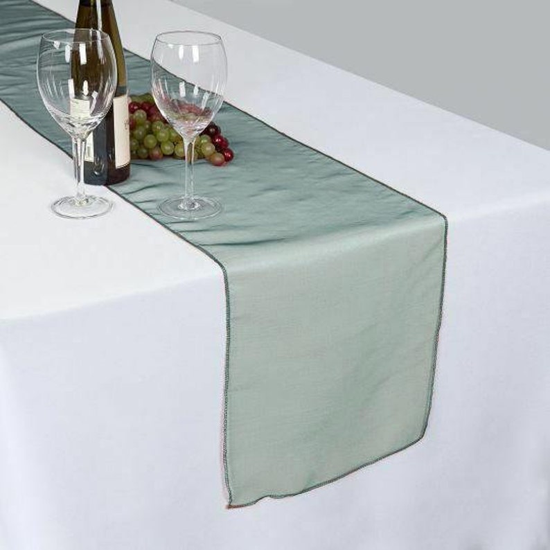 Hunter Emerald Green Organza Table Runner Wedding Table Etsy