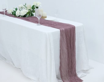 10FT Gauze Cheesecloth Table Runner,  Boho Wedding Arbor, Rustic Wedding Arch Cheesecloth, Draping Gauze - Violet