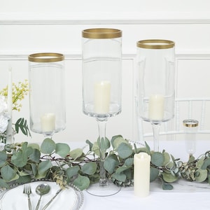 Hurricane pillar candle holders deals