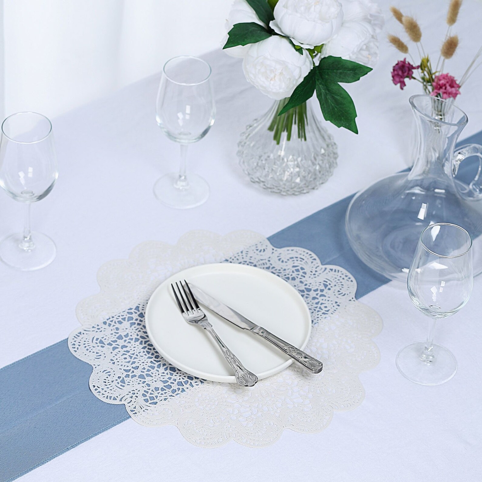 6 Pack 15 White Floral Placemat Dining Table Etsy