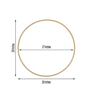 28" Gold Heavy Duty Metal Hoop Wreath, Floral Hoop, Door Wreath ...