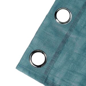 Set of 2 | 52"x64"| Faux Linen Curtain Panels, Bedroom Curtains Window ...