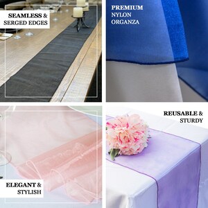 Hunter Emerald Green Organza Table Runner, Wedding Table Runners - 14 ...