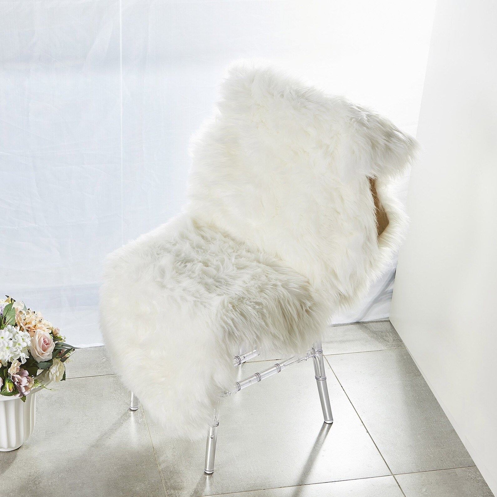 6Ft x 2Ft Faux Sheepskin Fur Runner White Area Rug Runner Etsy