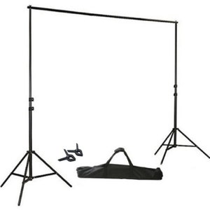 8ftx10ft | DIY Crossbar Adjustable Backdrop Stand with Free Clips, Wedding Backdrop Photo booth Stand, Backdrop Frame, Background Stand