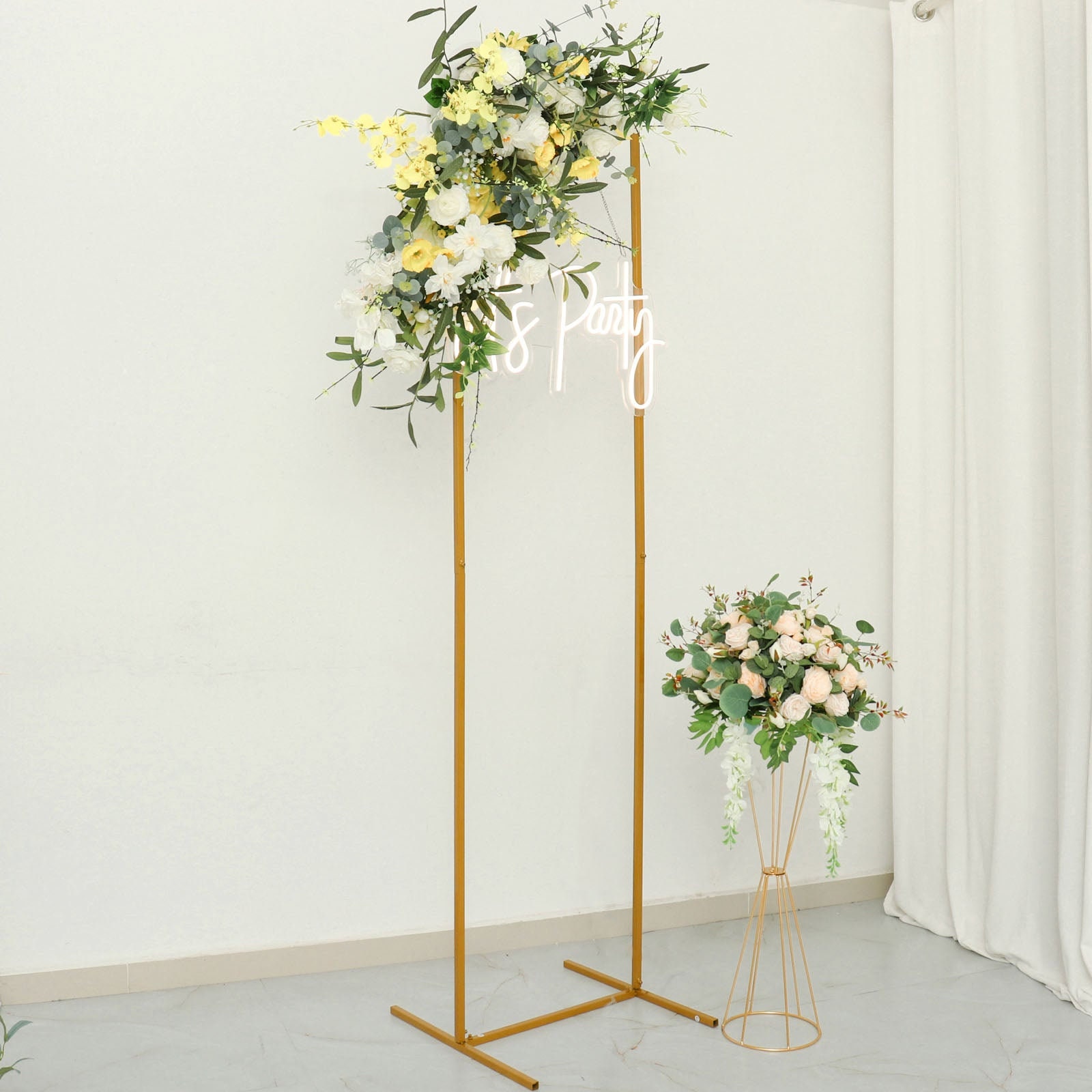 Sturdy Metal Backdrop Stand for Wedding Flower Arch Decorations – Bridal  and Present