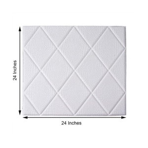 10 Pack | 40 Sq.Ft White 3D Brick Wallpaper, Self Adhesive Home Decor Waterproof Brick Wall Decals, Peel and Stick 3D Foam Brick Wall Tiles