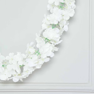 7FT | Silk Hydrangea Flower Garland, Artificial Hydrangea Wedding ...