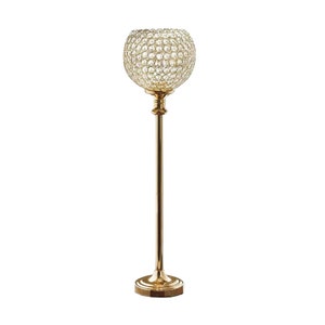 Efavormart | 37" Tall Gold Crystal Acrylic Goblet Votive Candle Holder