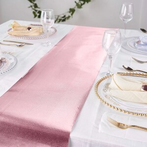 9ft Silver Glamorous Column Print Table Runner, Disposable Paper Table  Runner 