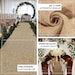 36 X 100ft Jute Burlap Aisle Runner, All Natural Burlap Runner, Rustic Wedding Runners, Aisle ...