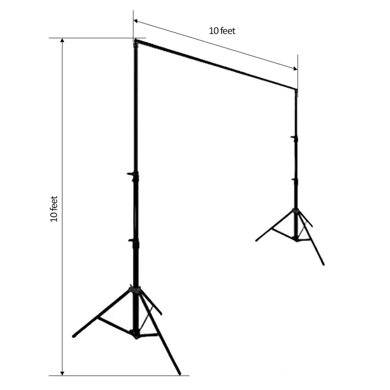 10' x 10' DIY Adjustable Heavy Duty Backdrop Stand, metal, color black -  Moab Event Services LLC d.b.a. Wedding Moab