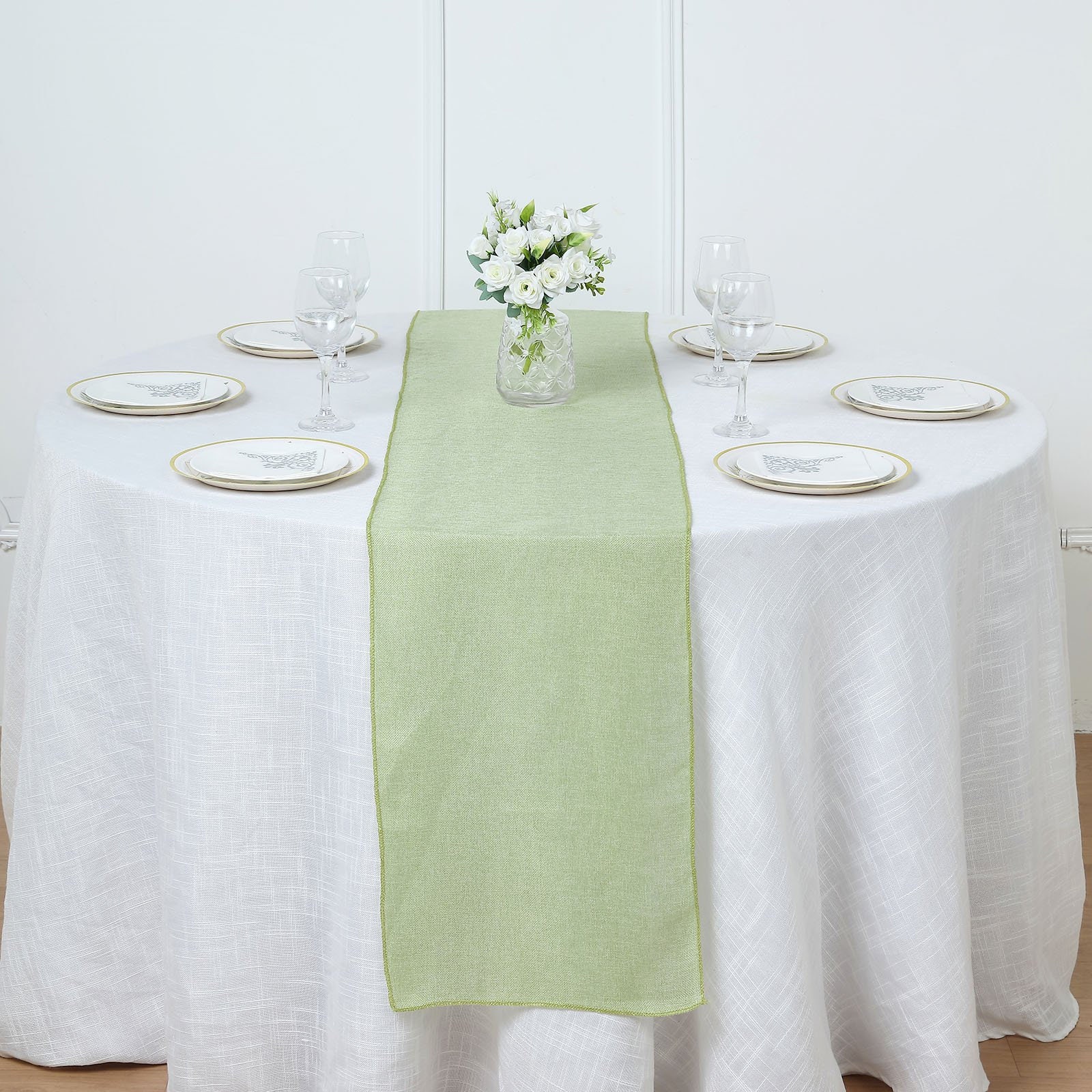 Aspthoyu Chemin de table vert sauge à rayures tissées avec pompons pour  décoration de table de salle à manger, de mariage, 33 x 183 cm : :  Cuisine et Maison