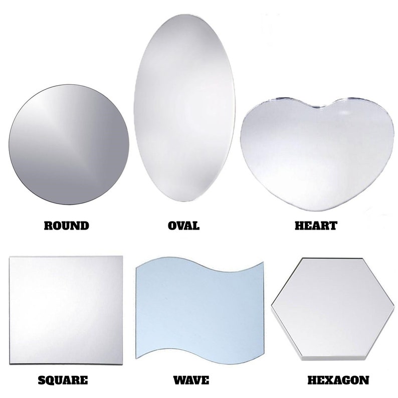 4 Pack | 14inch Round Glass Mirrors, Decorative Mirrors, Round Mirrors, Table Mirrors, Mirror Centerpieces, Candle Mirror, Wedding Table Decor