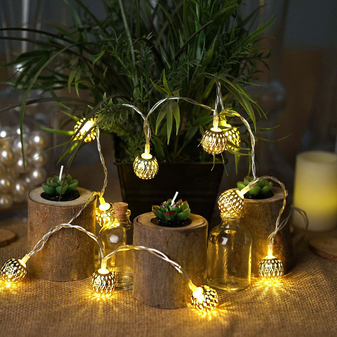 indoor moroccan string lights