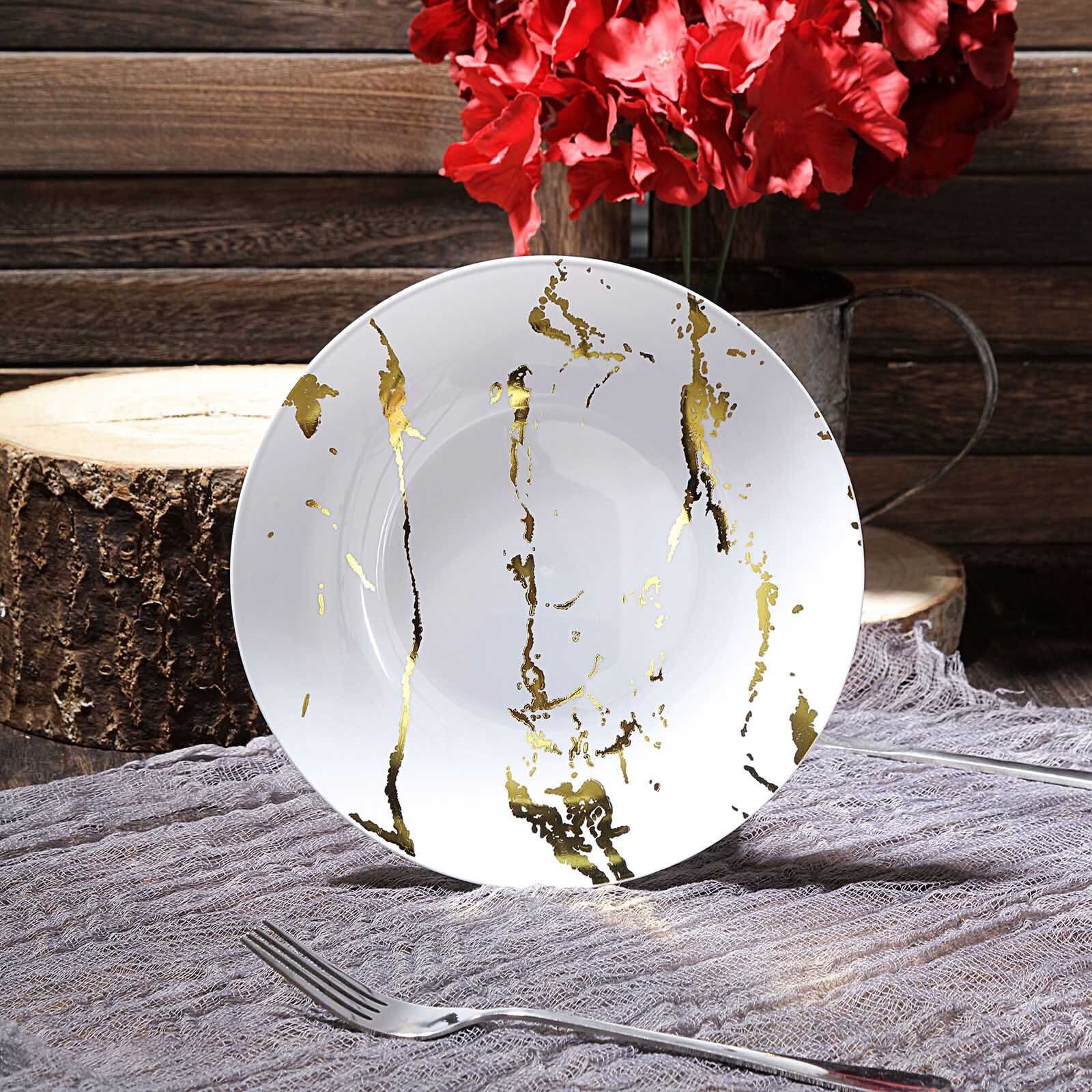 Marble plastic plates online