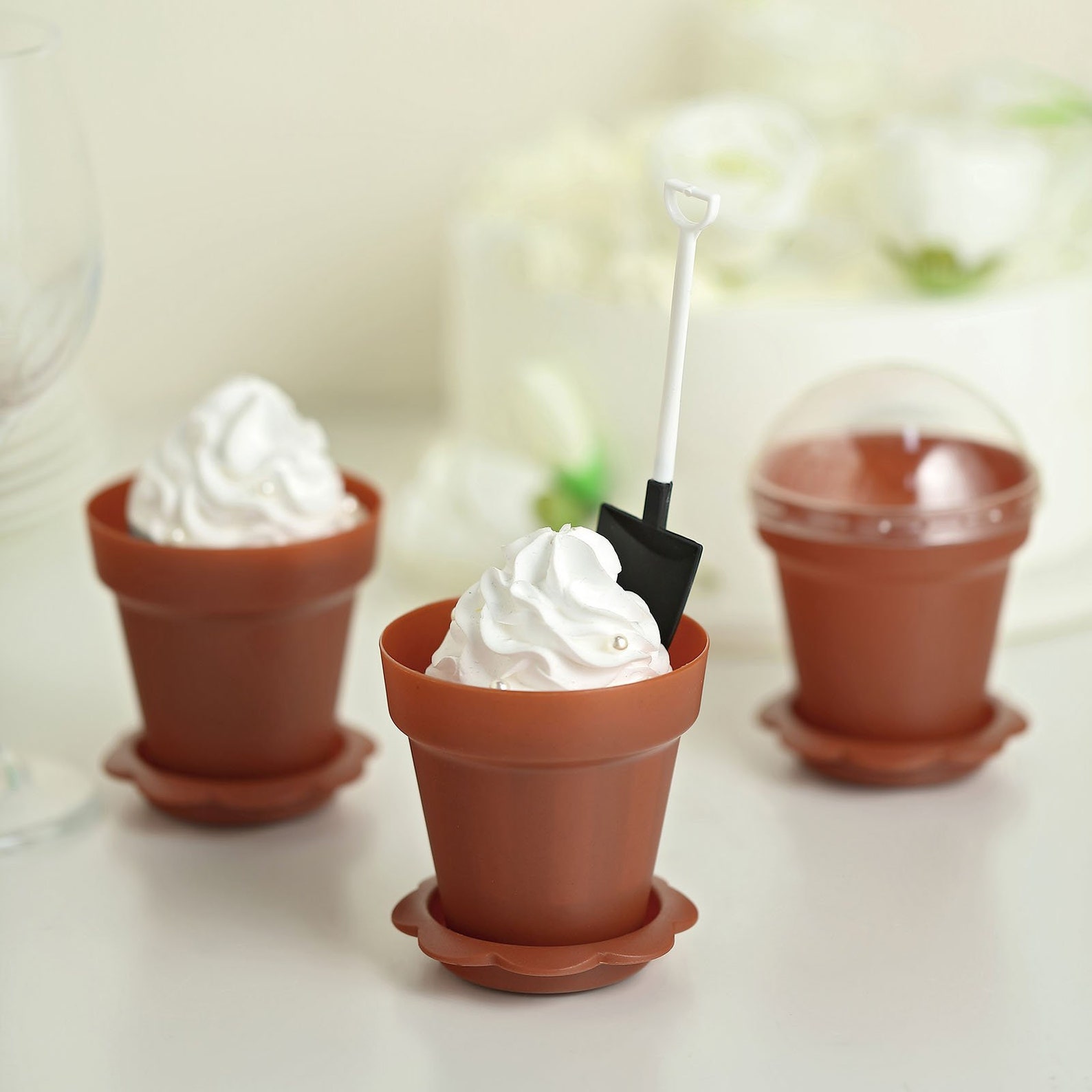 12 Pack Terracotta Flower Pot Ice Cream Pot Dessert Cup Etsy