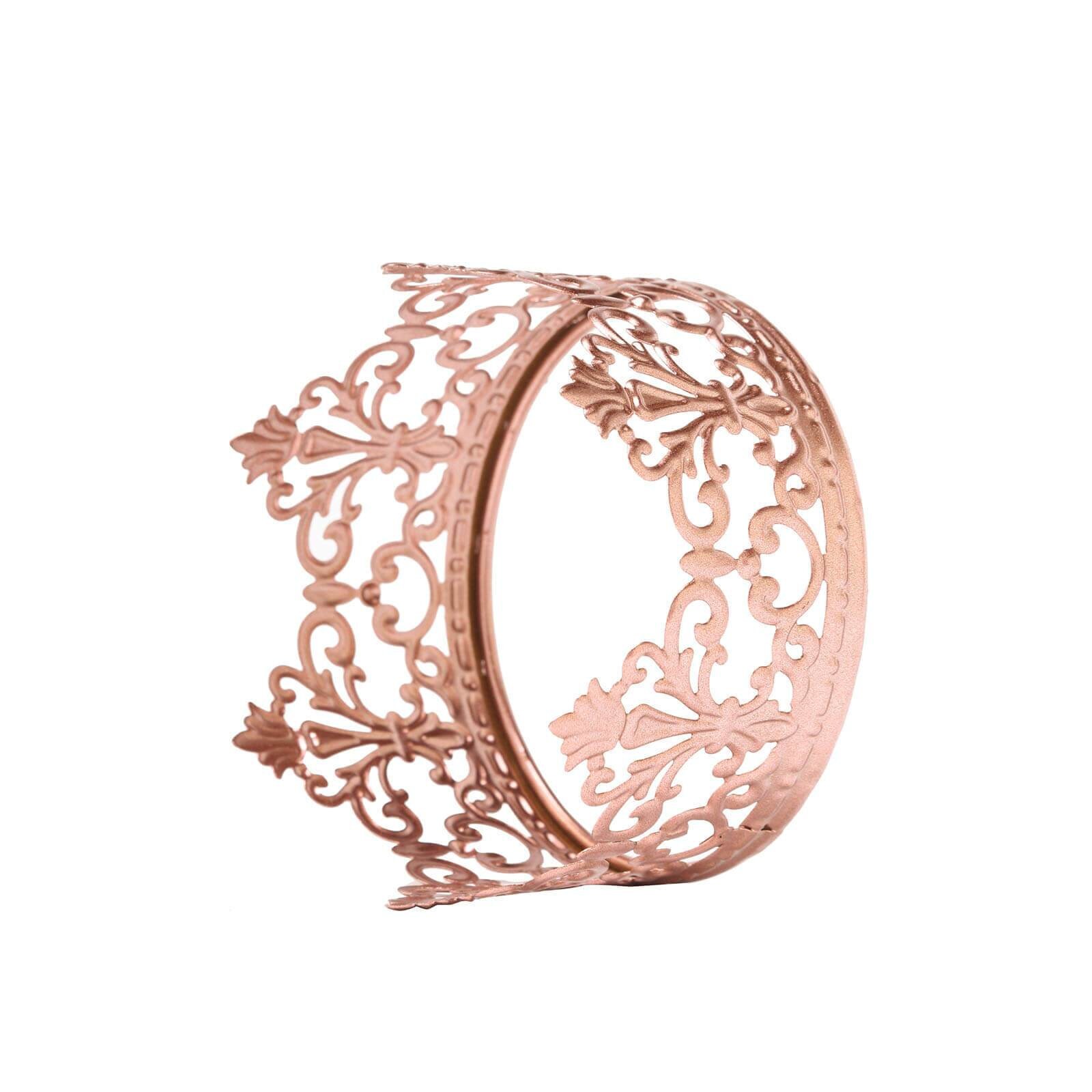 Blush Rose Gold Cake Toppers Crown Cake Toppers Princess Etsy