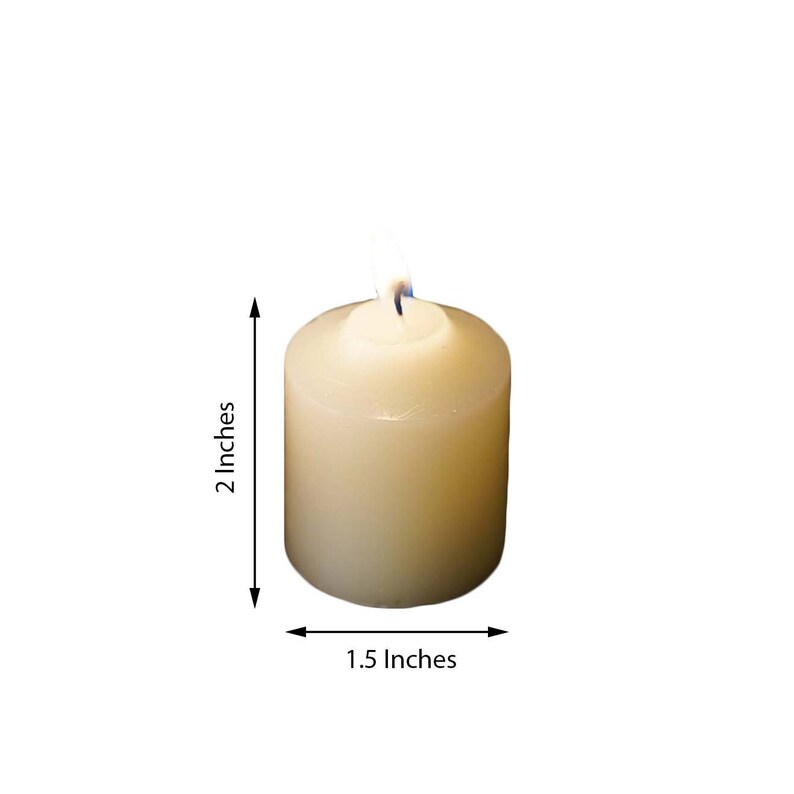 2 Ivory Votive Candles Votive Candles for Home Decor Etsy