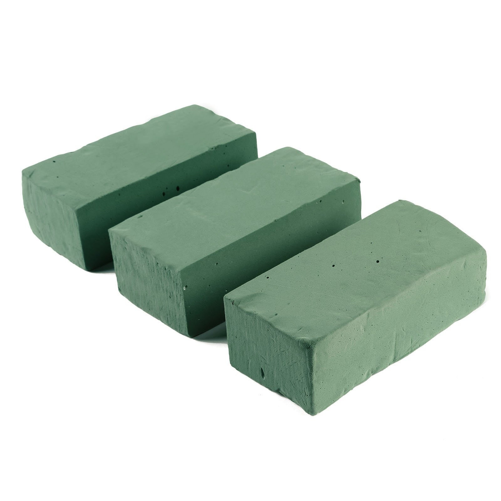 3 Pack, Green Wet Floral Foam Bricks, Flower Arrangement Foam Blocks in  2023