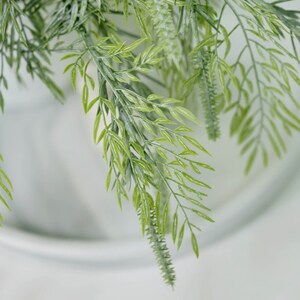15" Sagebrush Fern Plant, Artificial Plants Greenery Home Decor, Indoor Outdoor Plant - Frosted ...