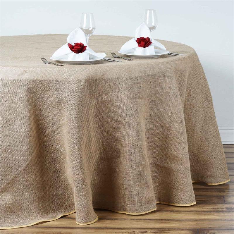 90 Natural Tone Burlap Tablecloth Jute Tablecloth Etsy