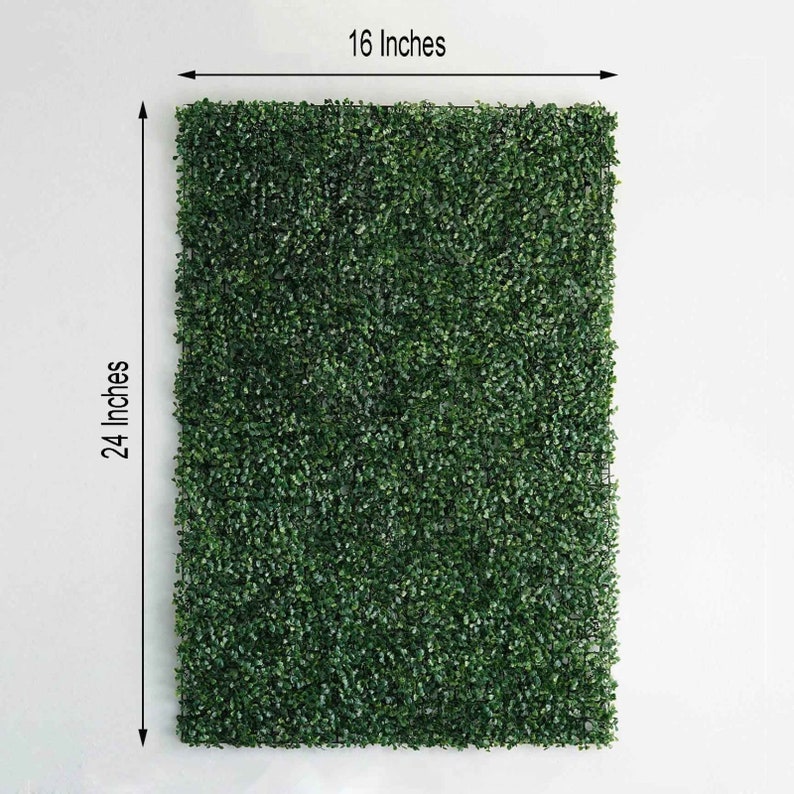 4 Grass Panels, Grass Backdrop, Wedding Backdrop, Baby Shower Backdrop, Wall Mat | Artificial Boxwood Hedge Small Leaves Faux