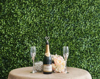 4 Grass Panels, Grass Backdrop, Wedding Backdrop, Baby Shower Backdrop, Wall Mat | Artificial Boxwood Hedge Faux Small Leaves