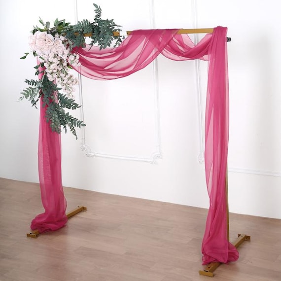 Pink 2024 curtain scarf