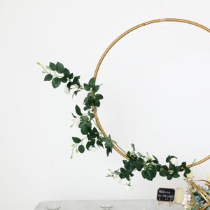 28" Gold Heavy Duty Metal Hoop Wreath, Floral Hoop, Door Wreath ...